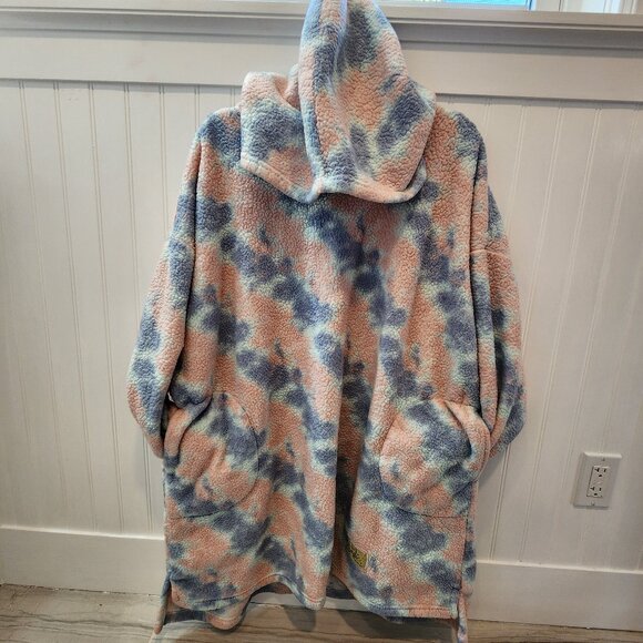 Justice Oversized Fleece Hooded  Wearable Blanket Loungewear Nightgown - Picture 1 of 12